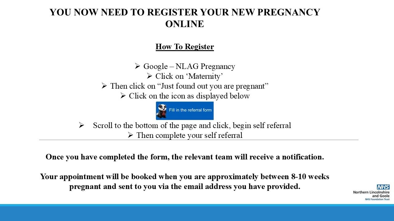 online pregnancy registration